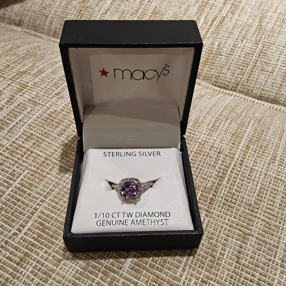 Macy's Jewelry - Macy's Sterling Silver Ring with Amethyst
